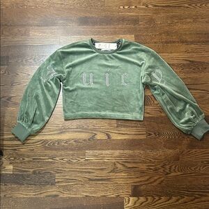 Juicy Couture Olive Velour Sweatshirt
